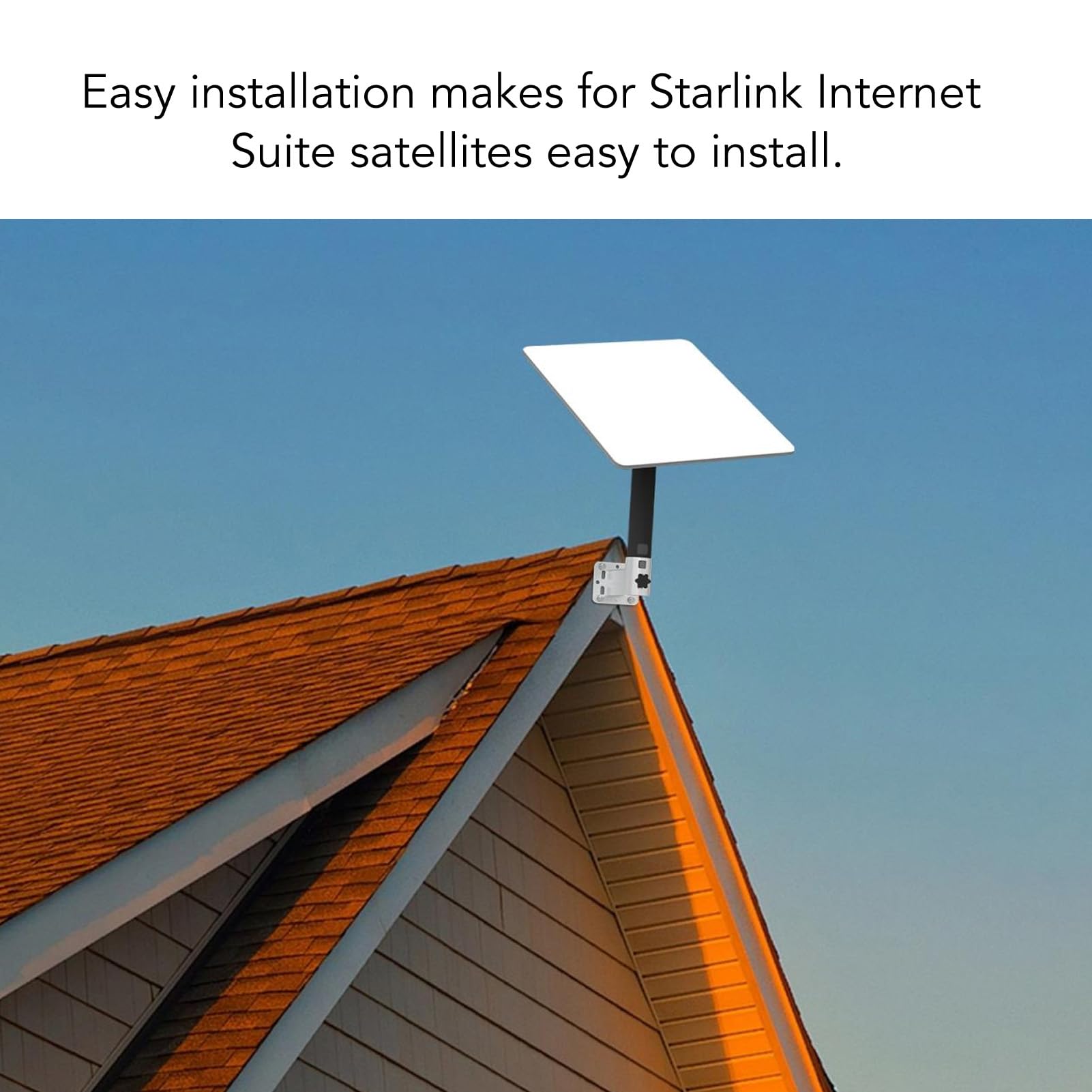 Ausla Pour Support Mural Court , Alliage d'aluminium, Installation Facile, Support Stable, Polyvalent Pour Antennes Extérieures et Extensions WiFi