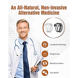 Jecanori Lymphatic Drainage Therapeutic Magnetic Therapy Rings for Women,Adjustable Lymphatic Drainage Copper Magnetic Therapy Rings, Magnetic Lymph Detox Ring Love Heart Gift(2PCS) (Black & Sliver)