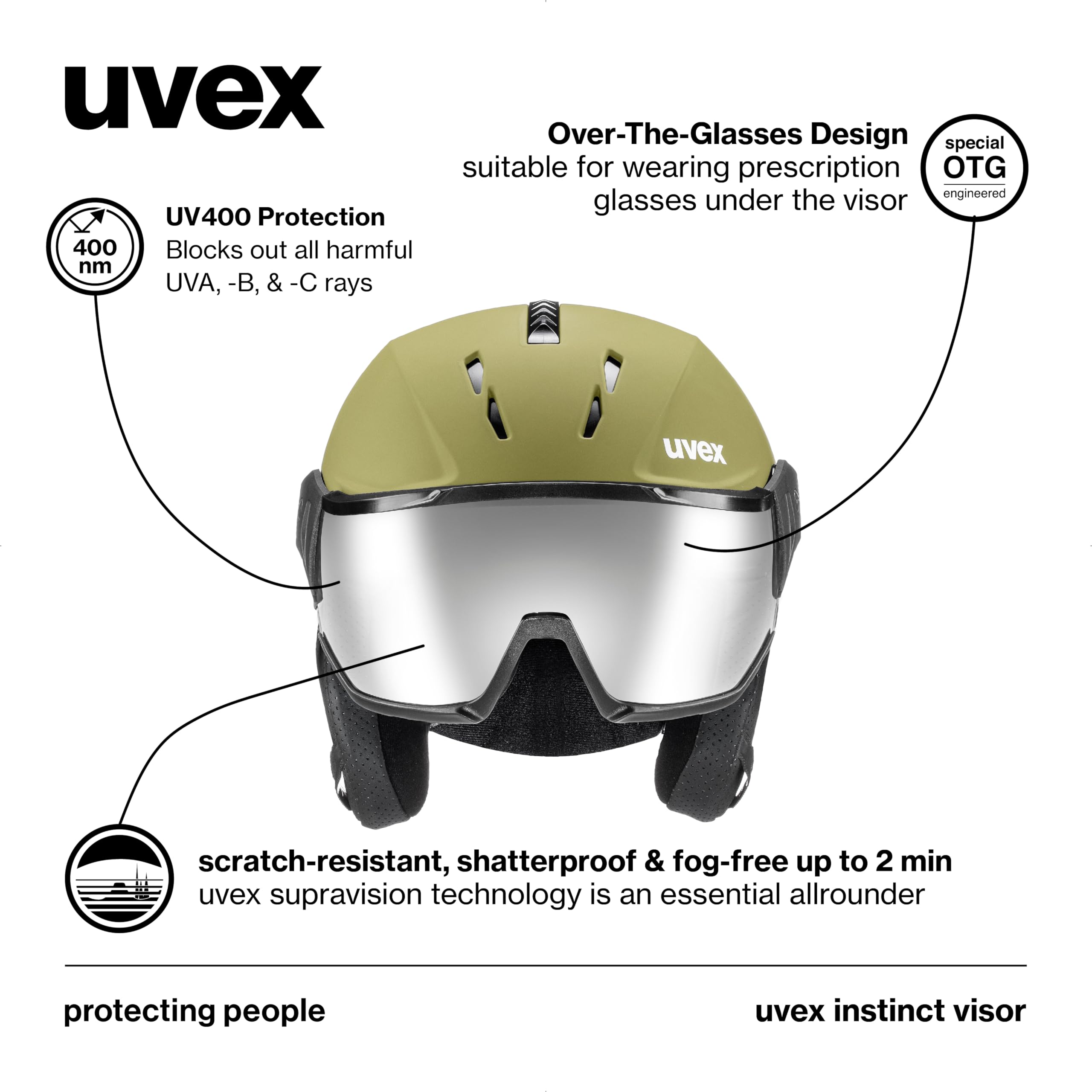 Amazon | uvex(ウベックス) スキースノーボードバイザーヘルメット