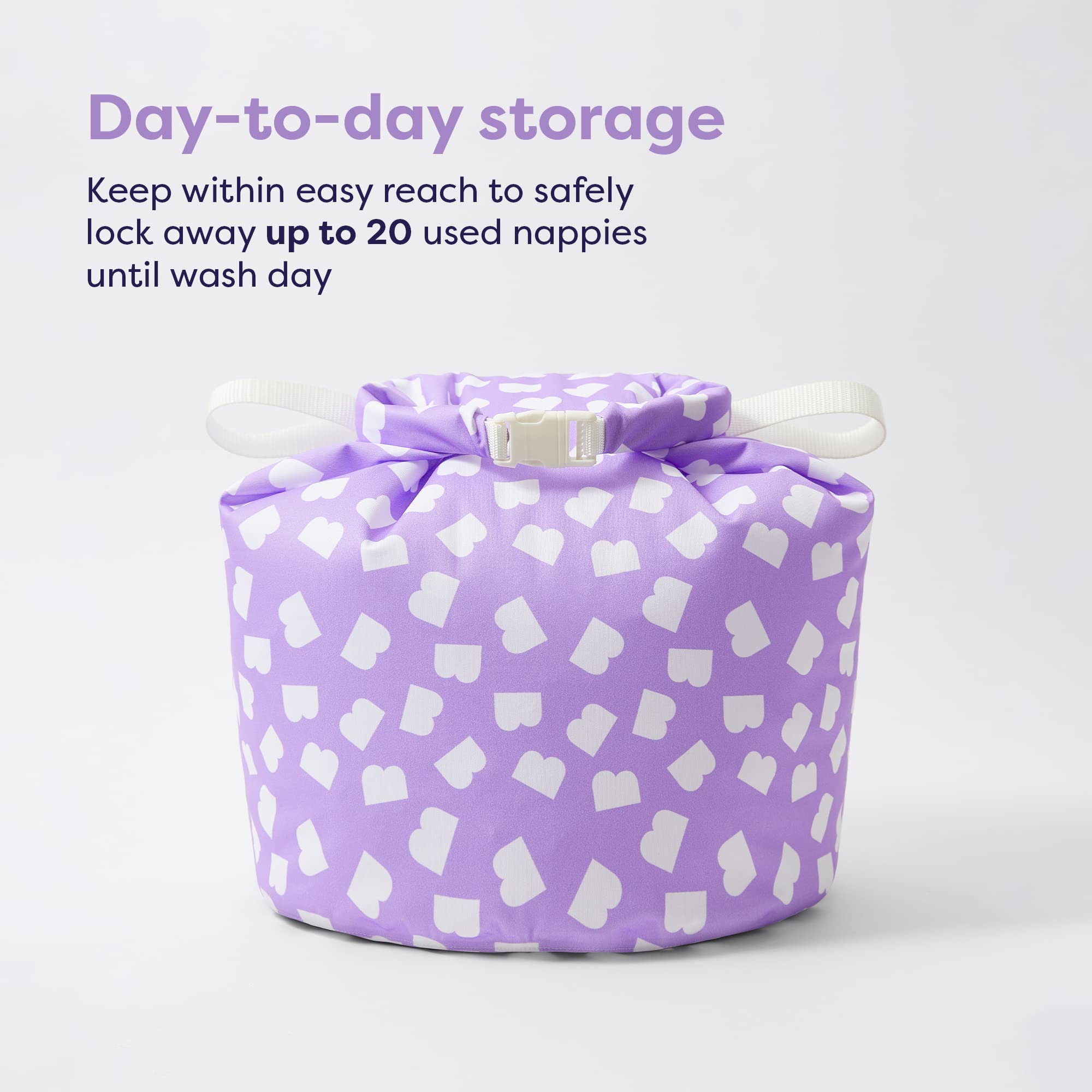 Bambino Mio, Stay at Home Wet Bag - Large, Waterproof, Nappy Laundry Storage Bag, Brave Style