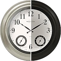 Vista 9 de PresenTime & Co - Reloj Jameson iluminado para interior/exterior de 24 pulgadas, casa de campo moderna, autoiluminada, impermeable, estación