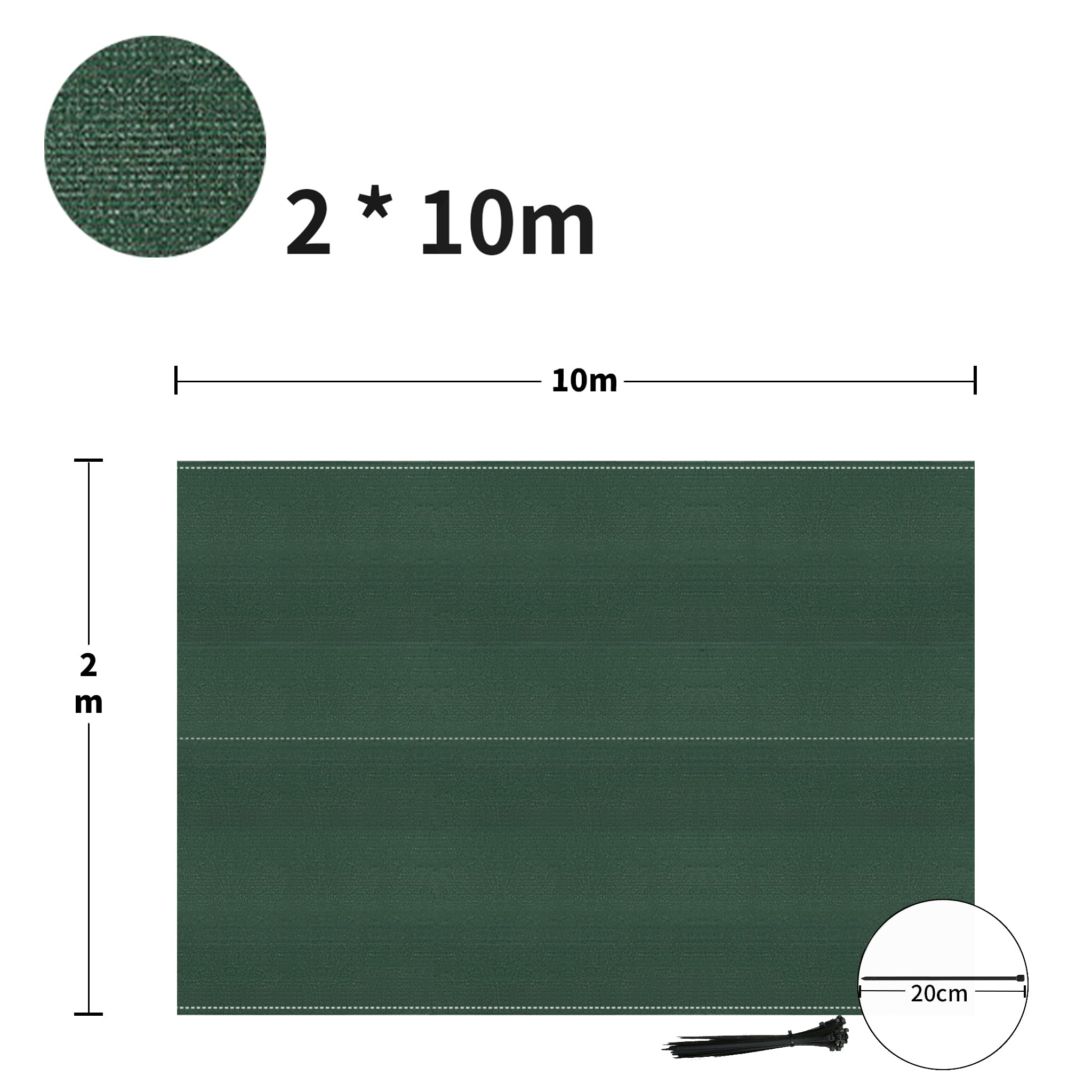 Balkonscherm Inkijkbescherming 650 x 150 cm Van Hdpe