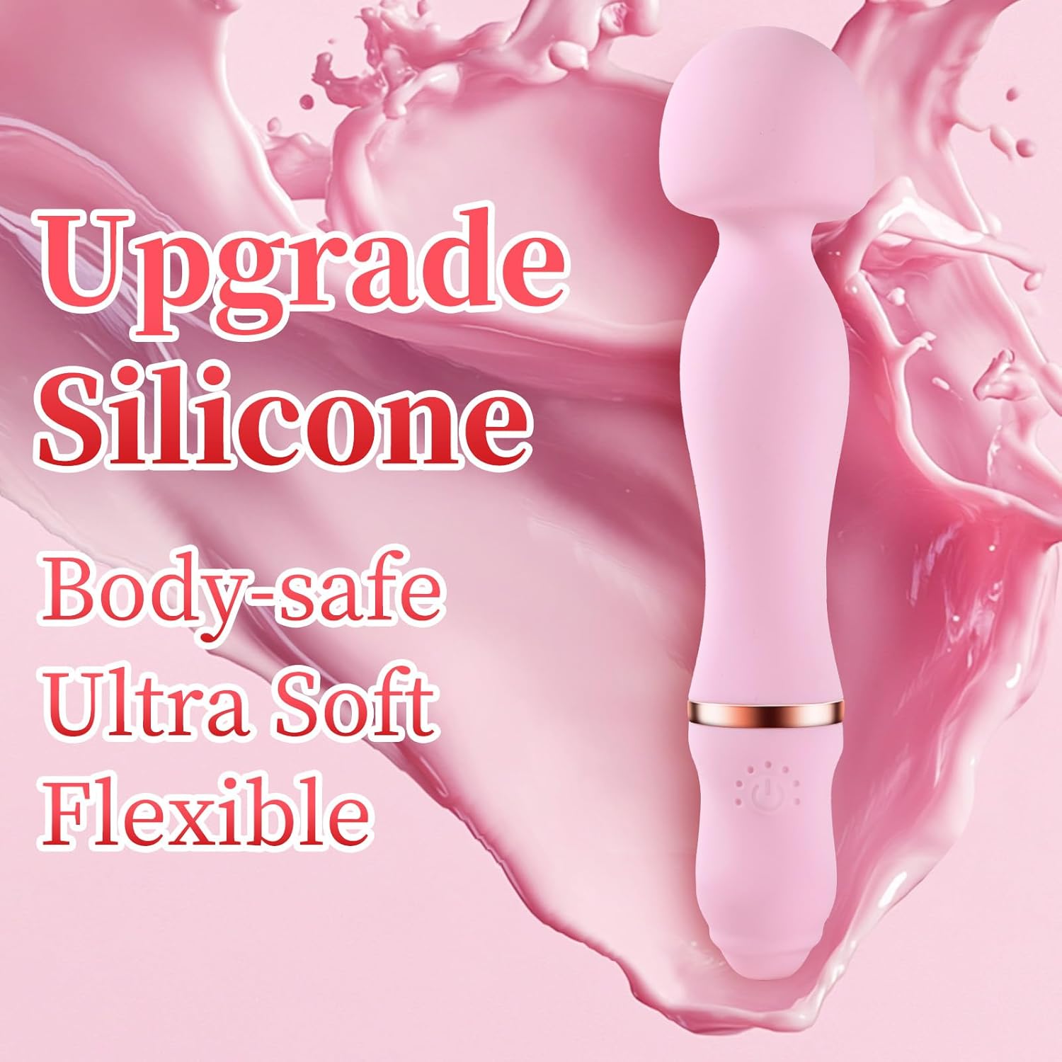 Vibrator Wand [Sex Toys] Clit Stimulator Vibrators | Vibrator for Woman | Sex Toy | Gifts for Women | 20 Patterns & 8 Speeds of Pleasure | Quiet & Small (Pink)