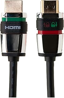 Cable Central LLC Locking HDMI Cable, High Speed with Ethernet, HDMI Male, 4K, 10 Feet