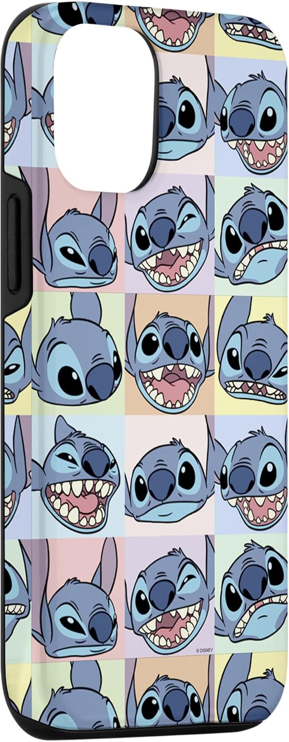 Disney Lilo & Stitch Many Faces of Stitch Pop Art Case for iPhone 12/12 Pro