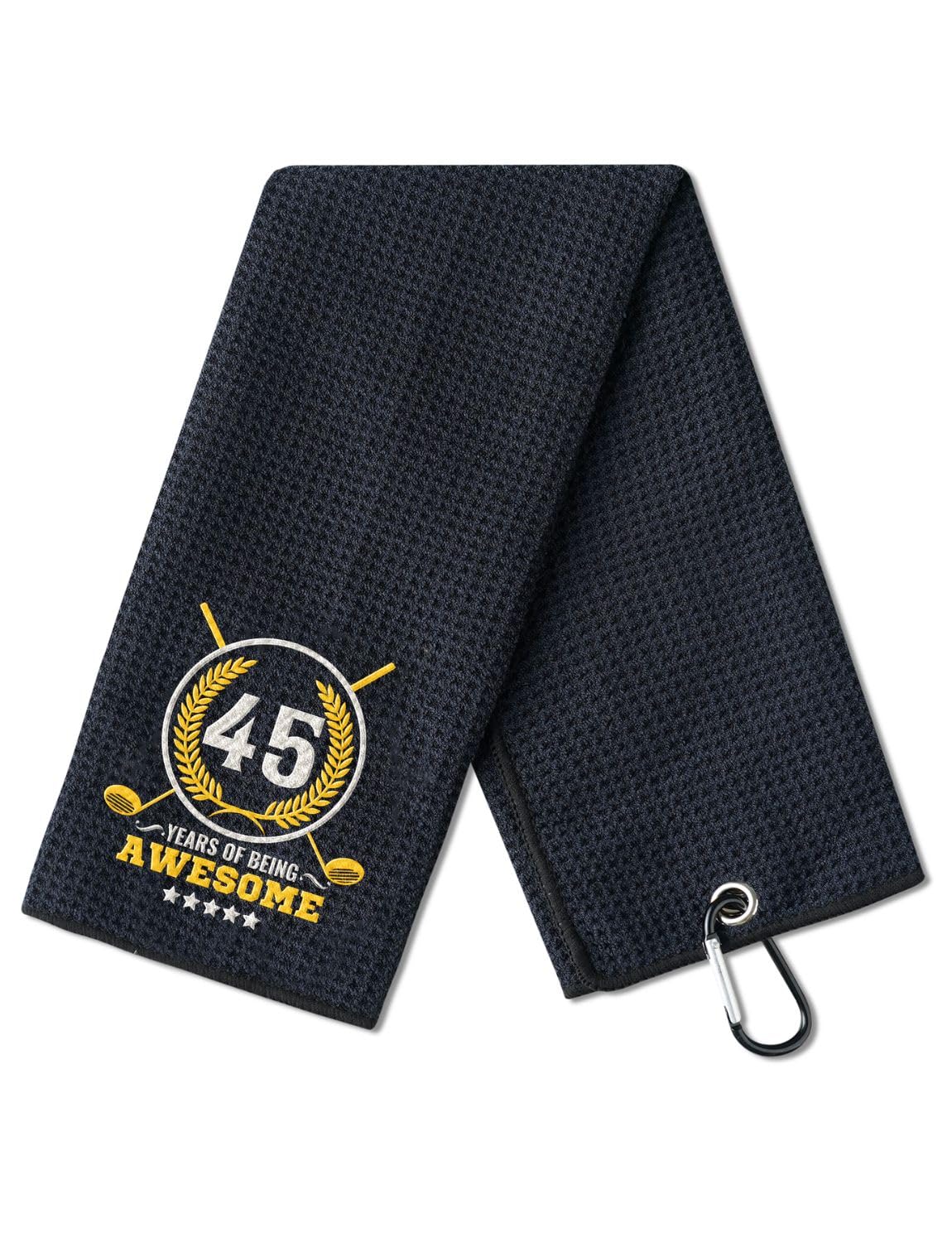 45th Birthday Gifts Golf for Men Golfer, Funny Golf Towels for Golf Lovers, Husband, Perfect for Dad, Boss, Grandpa for Birthday