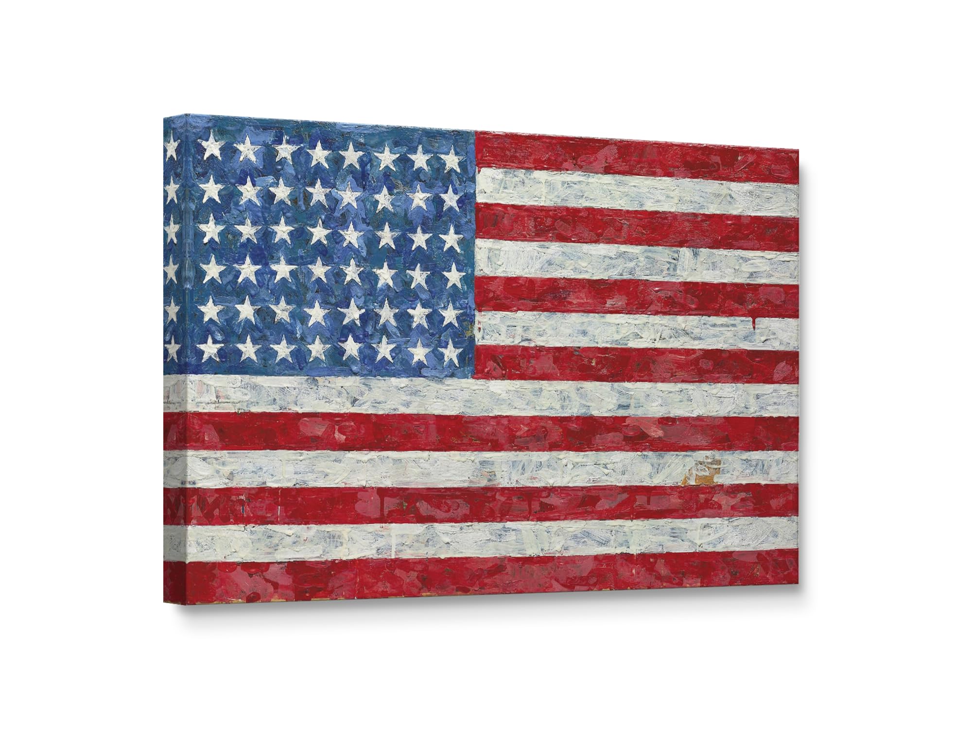 Niwo ART - Flag, World's Most Famous Paintings Series, Canvas Wall Art Home Decor, Gallery Wrapped, Stretched, Framed Ready to Hang (18