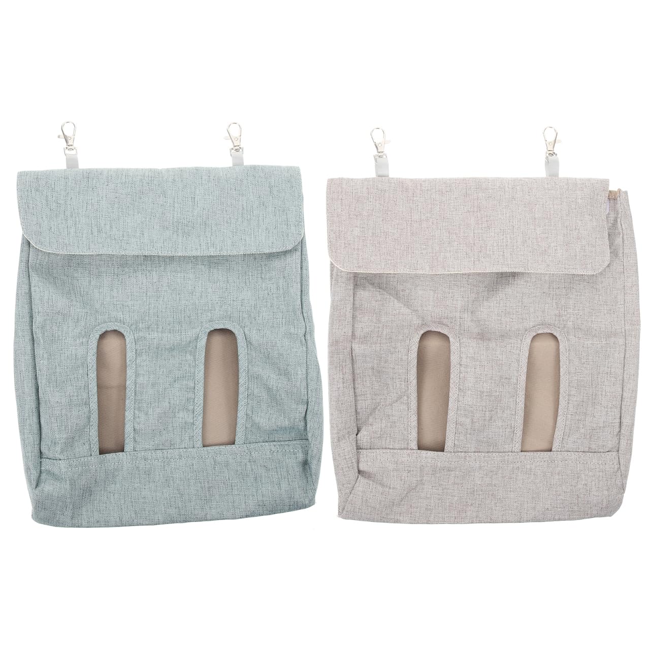 YARNOW 2pcs Hanging Cloth Feeder Bags for Chinchilla and Guinea Pig with Sturdy Hook Design and Long Narrow Opening, Reusable Small Pet Feeding Pouches Suitable for Cage Hanging