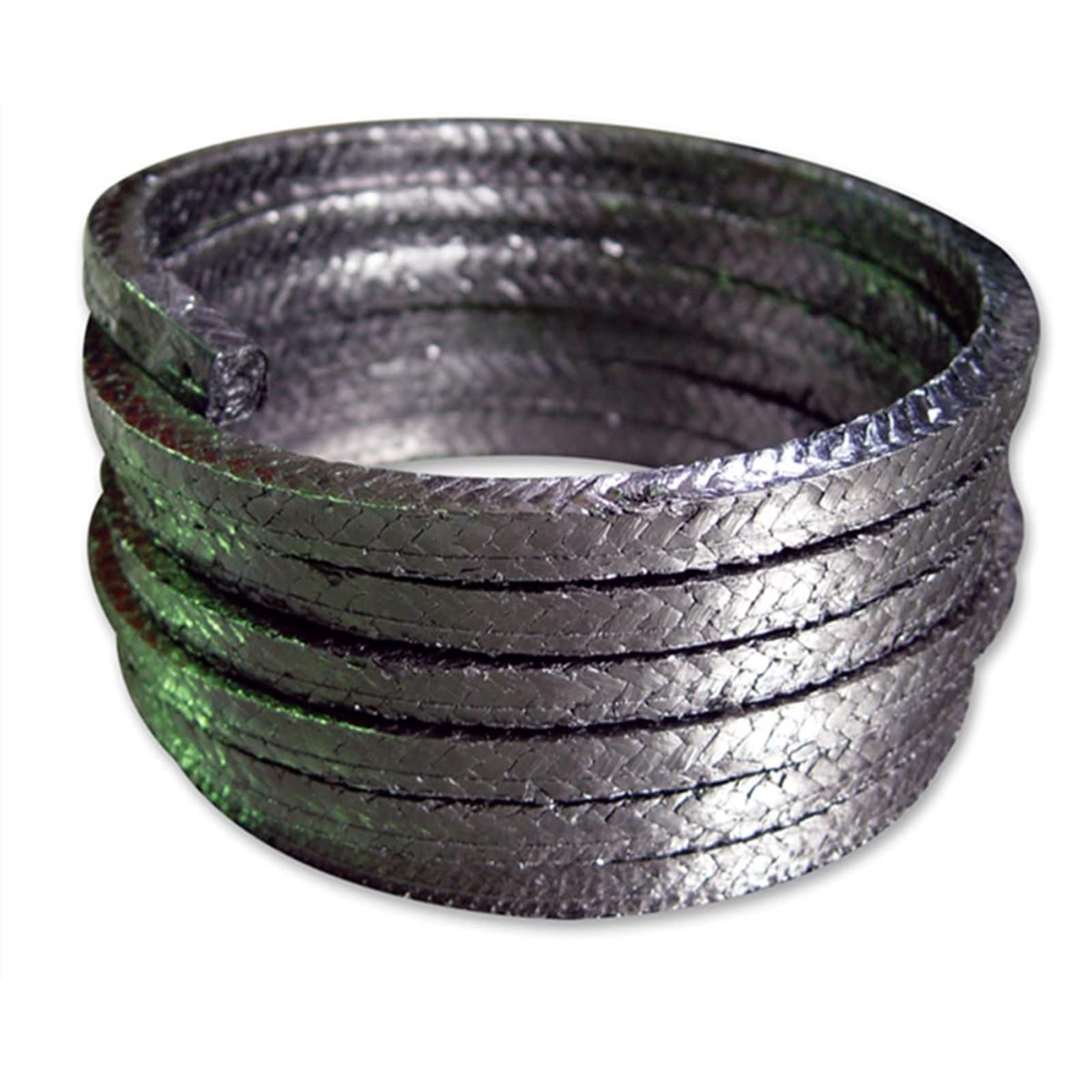 Geflochtene Graphit-Dichtung 3-30mm Breite, Flexibel für Pumpenpackung/Ventilspindel/Mechanische Dichtung(8 * 8 * 1000mm)