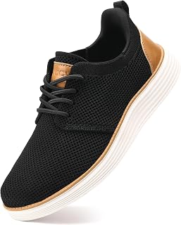 VILOCY Boy's Slip On Casual Dress Sneaker Hands Free Fashion Shoes Comfortable Oxfords Mesh Tennis Breathable School Uniform Formal Church Shoes(Little Kid/Big Kid)