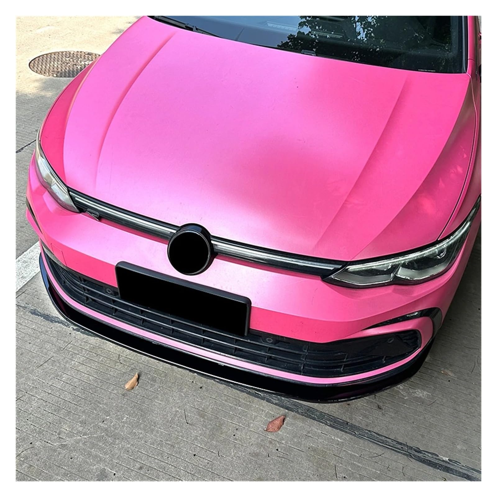 Frontlippe Spoiler Für VW Für Golf 8 Für MK8 Für GTI Für GTD Für GTE Frontstoßstangenlippe Spoiler Maxton Style Diffusor Splitter Kinnblenden(Glossy Black)