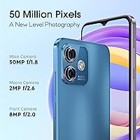 Vista 3 de Ulefone Note 16 Pro (12 GB+128 GB) Teléfonos desbloqueados, teléfono celular Android 13, cámara principal de 50 MP, pantalla de gota de agua HD+