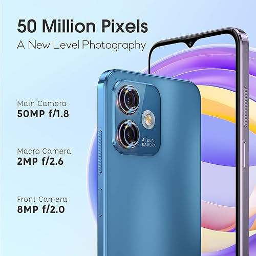 Miniatura 3 de Ulefone Note 16 Pro (12 GB+128 GB) Android 13 teléfono inteligente desbloqueado, cámara principal de 50 MP, pantalla de gota de agua HD+ de 6.52