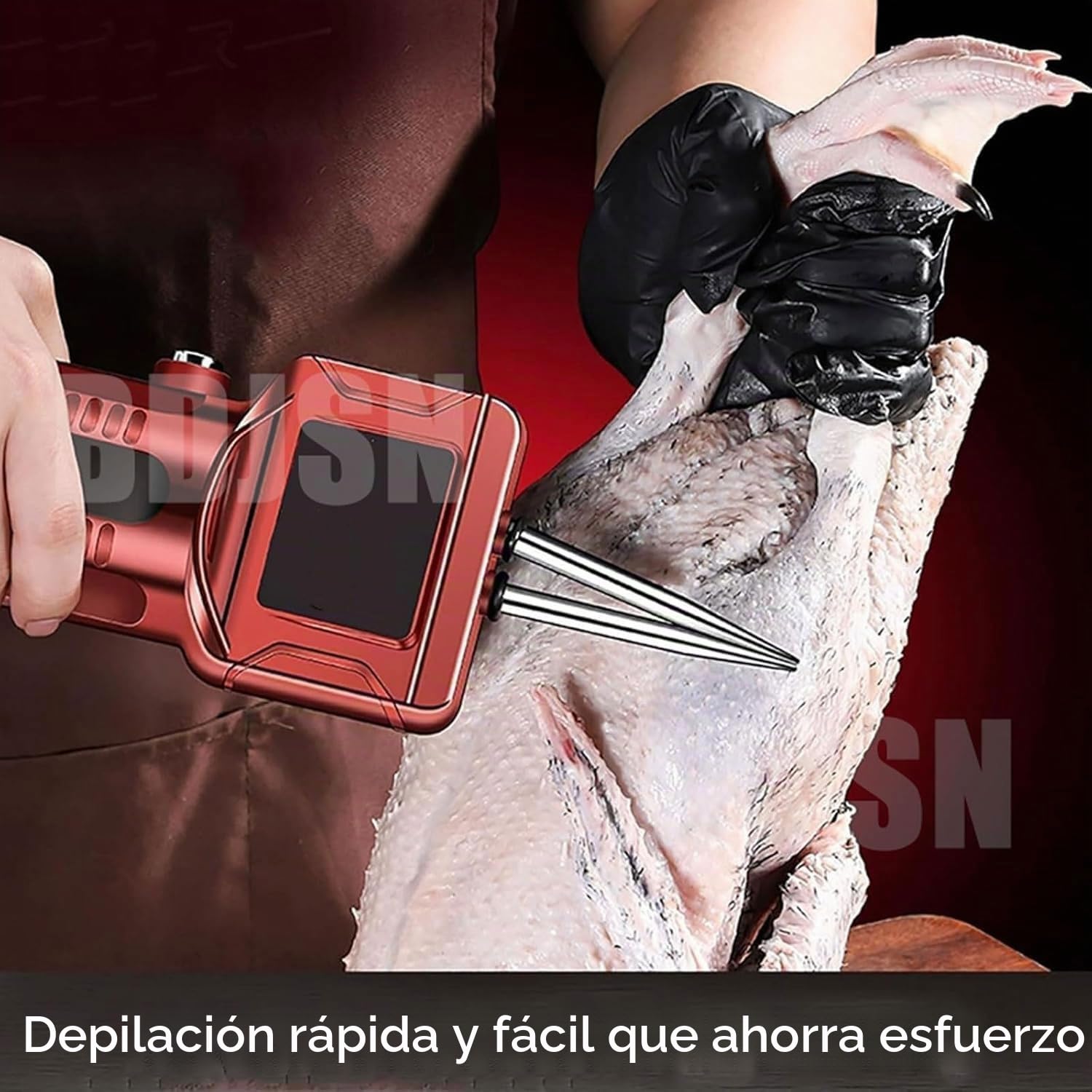 Desplumador De Aves De Corral Eléctrico Inalámbrico De Mano De 300 N, Herramienta De Desplumado De Aves De Corral De Alta Potencia Con Interruptor De Avance Y Retroceso, Ajuste Automático De Sellado