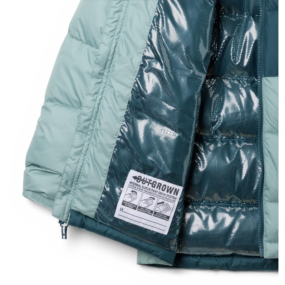 Columbia Młodzieżowa kurtka z kapturem Pike Lake 2, uniseks, kurtka puchowa z kapturem, Crushed Blue, Everblue, M