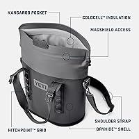 Vista 2 de YETI Hopper Serie M - Hieleras blandas portátiles, acceso con protección magnética MagShield
