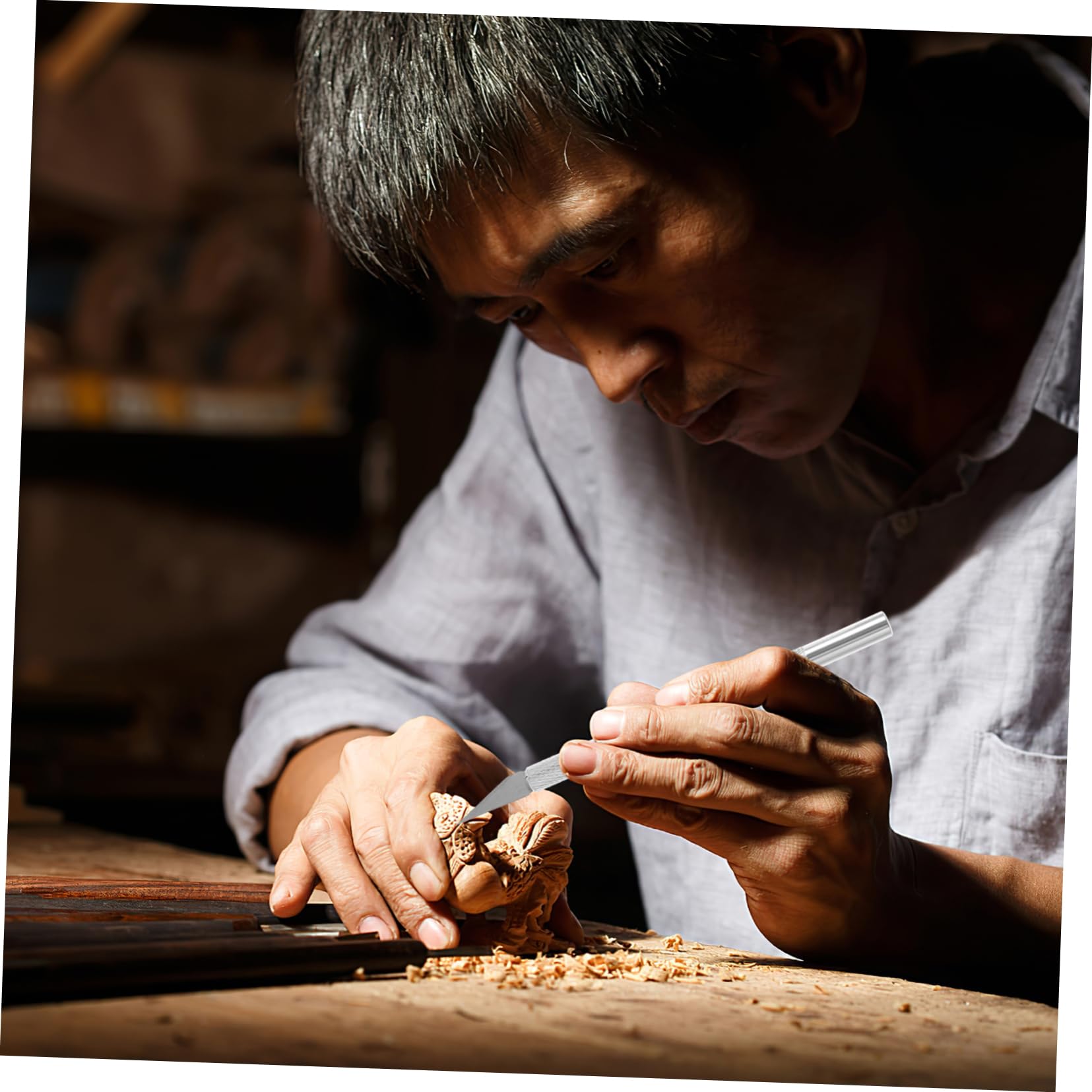 ARTIBETTER 12 Sets Aluminum Set for Wood Plastic Paper Cutting Sturdy Comfortable Handle