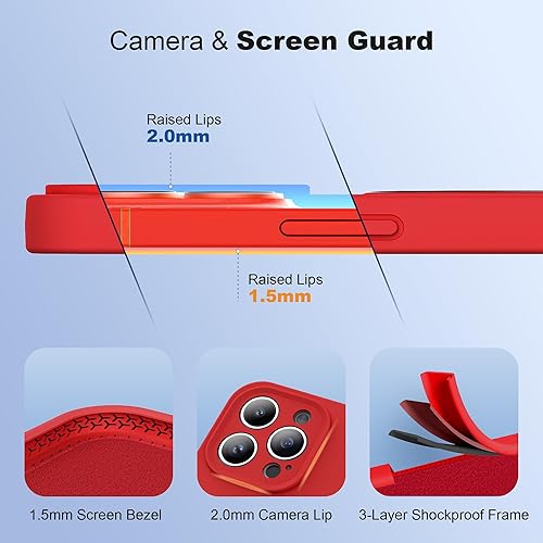 Miniatura 4 de Funda diseñada para iPhone 13 Pro Max con soporte magnético invisible, compatible con MagSafe militar, probada en caídas, a prueba de golpes, de