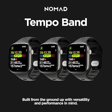 NOMAD Tempo Band Apple Watch Ultra 3 and 2 Band, Sport Band for Apple Watch, Compatible with New Series 11, Ultra, 2 and 3, Series 1-11, and SE iWatch