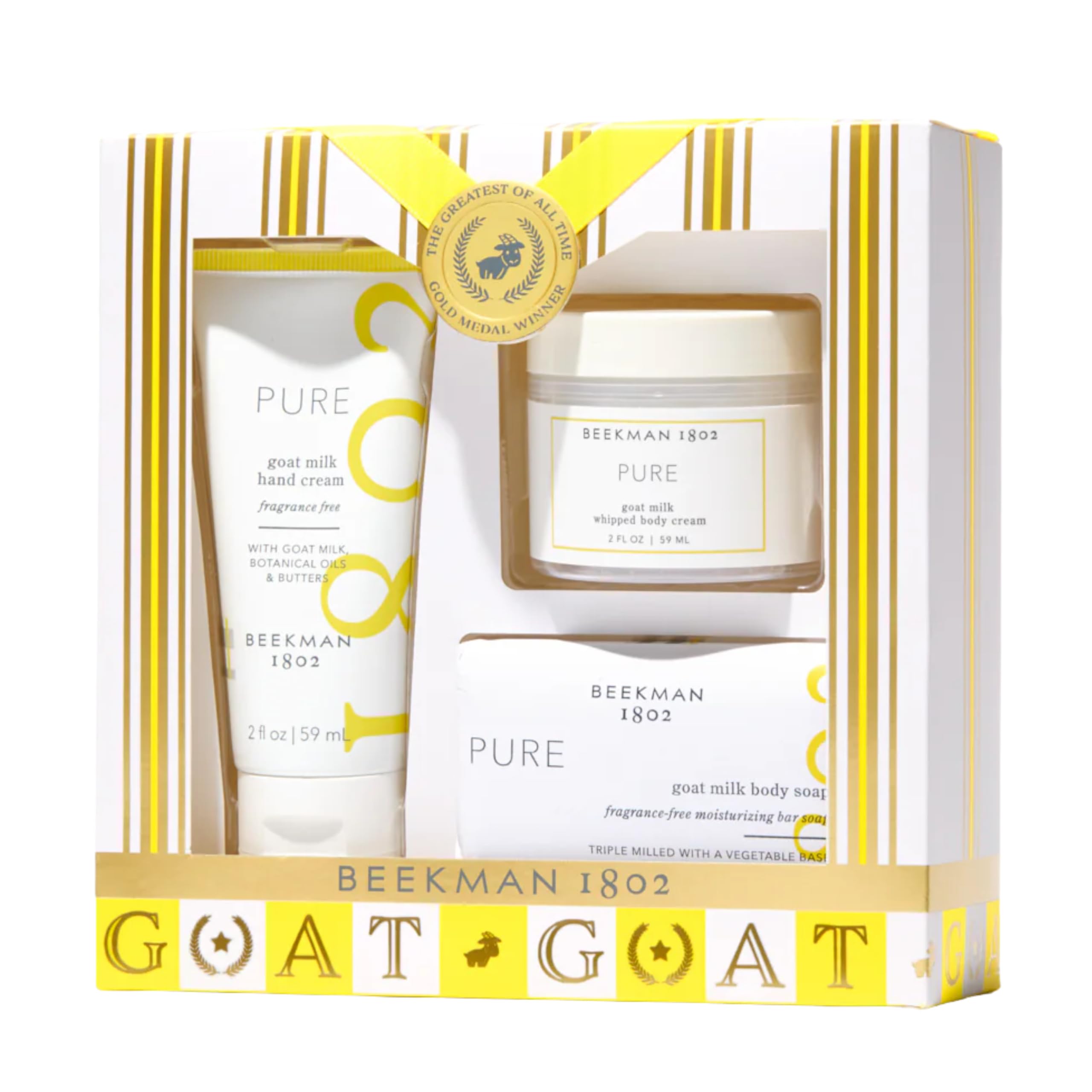 Amazon.com: Beekman 1802 Fragrance Free 3-Piece Bodycare Set