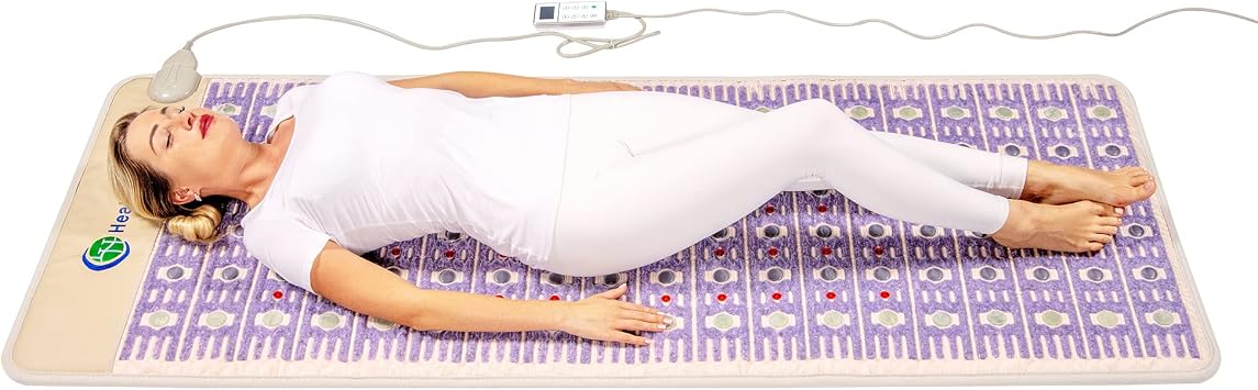HealthyLine TAJ Half Queen Left Infrared Heating Mat Gemstones 80 x 30