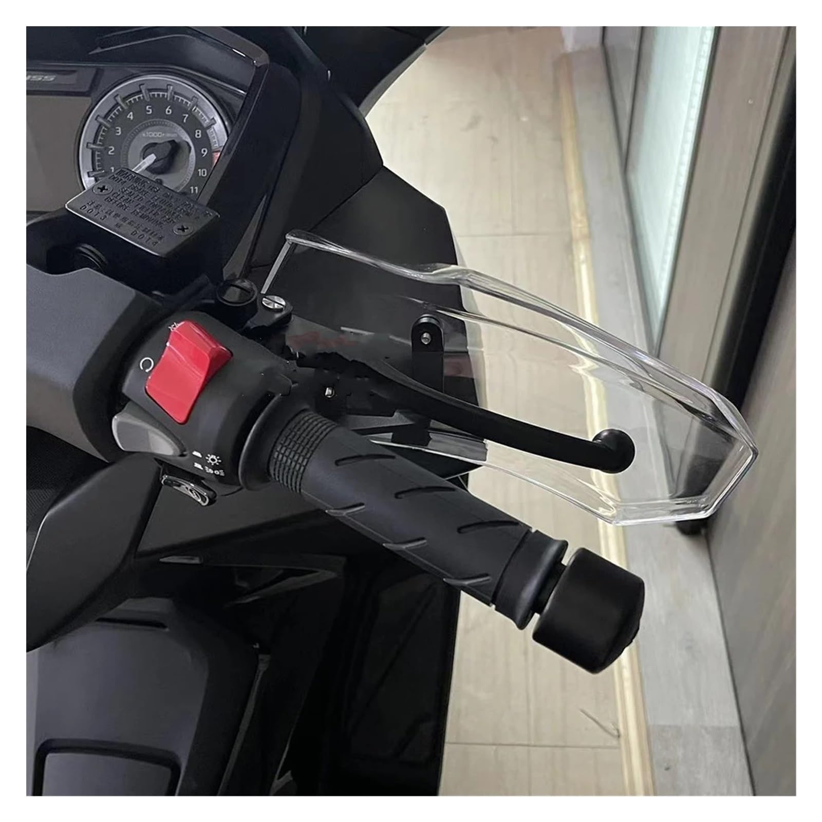 Deflektor motocykla 2023Motorcycle Accessories Domestic Upgrade Handguards Shield Hand Guard Protector Windshield For Honda NSS 350 NSS350 Osłona przeciwsłoneczna(Black)