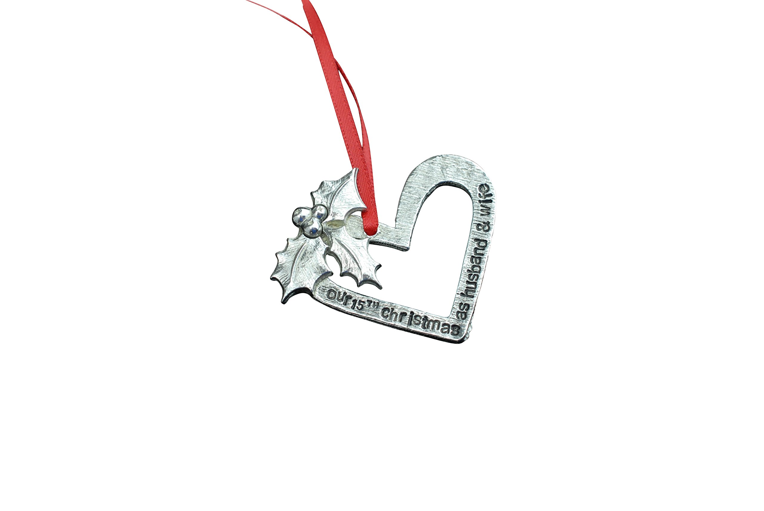 Pirantin Black Our 15Th Christmas As Husband & Wife - 15 Year Wedding Anniversary Christmas Tree Decoration