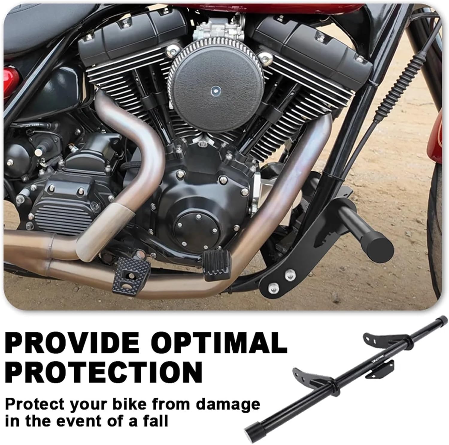 Motorcycle Highway Peg Crash Bars Crash Cage For Harley Dyna Street/Fat Bob Low Rider Wide Glide Switchback Sport Glide Custom