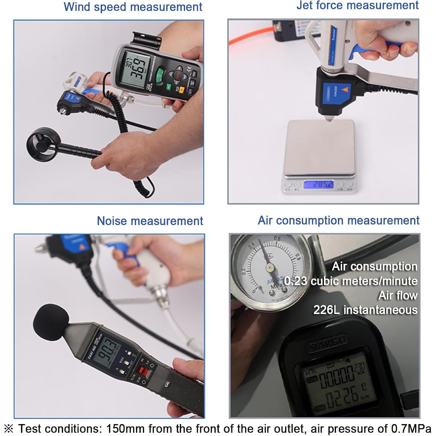 Pistola de aire ionizante, ionizador antiestático, eliminación estática, pistola de aire antiestática con fuente de alimentación de 6 KV, velocidad de desactivación ≤1.0S, para eliminaciones