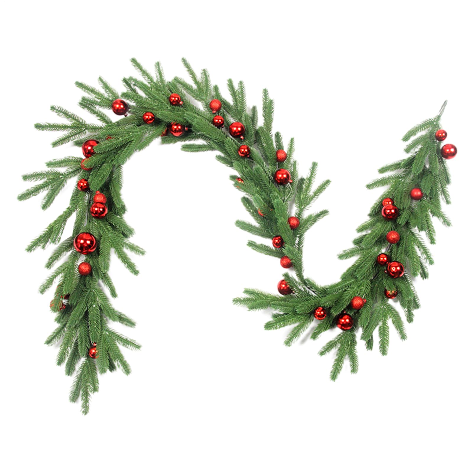Couronne de Noël artificielle et guirlande de verdure pour extérieur et jardin de ferme