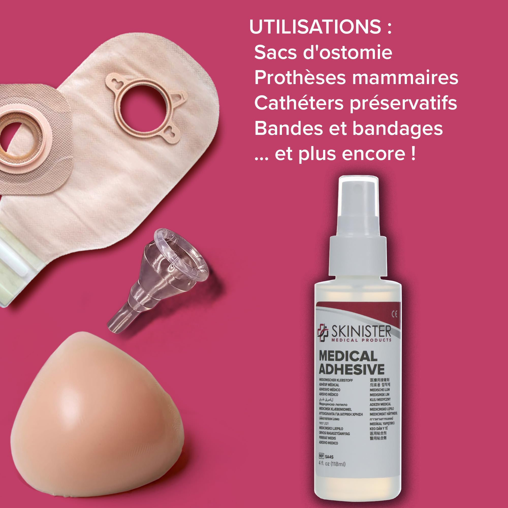 Prosthetic Medical Adhesive (30-118oz) | Ostomy, Mastectomy, SFX (118ml)