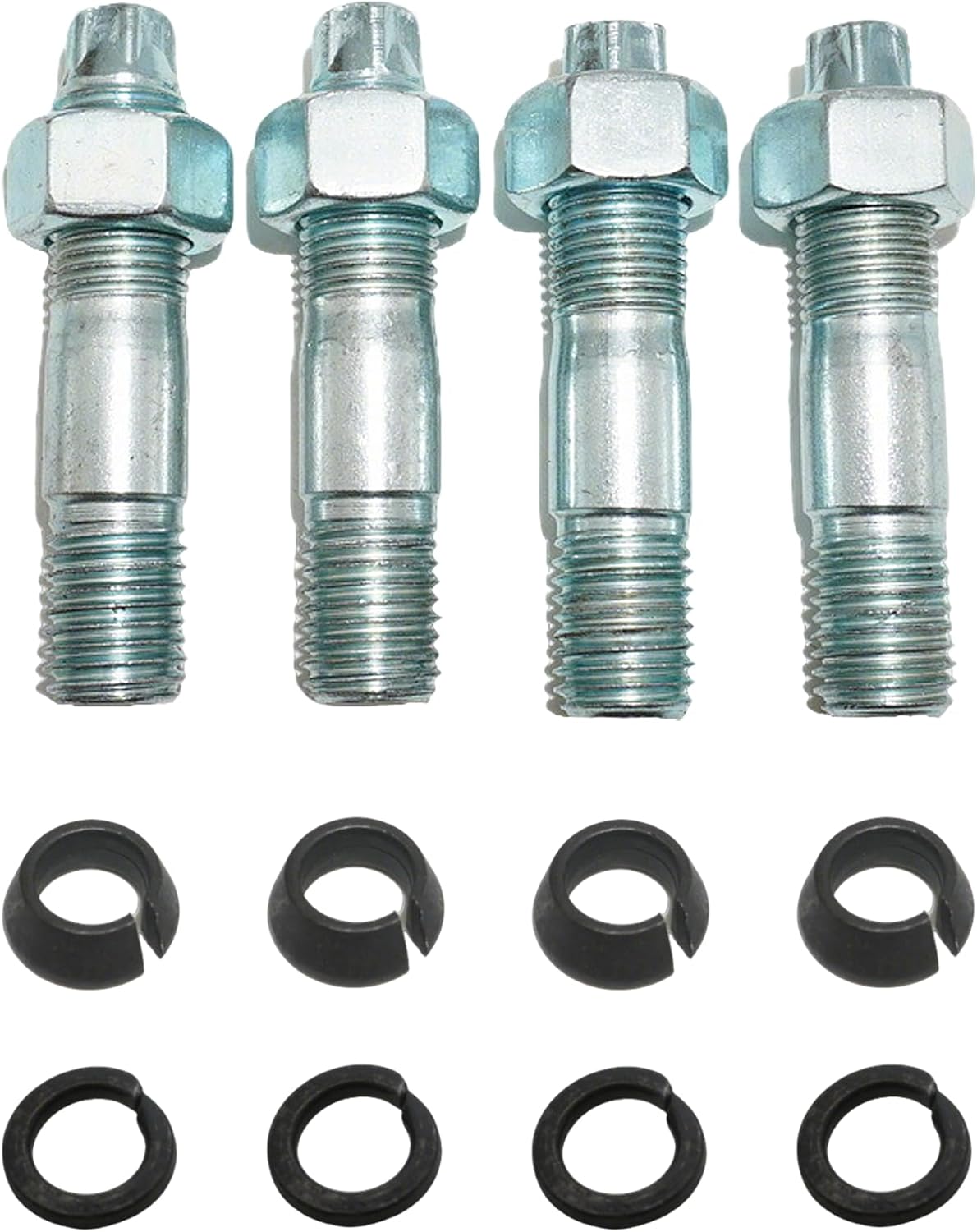 90116-12007 Steering Knuckle Stud & Bolt Set - 4pcs Kit Compatible with Land Cruiser 1980-97, Pickup and 4runner 1984-86 - Replace#43211A