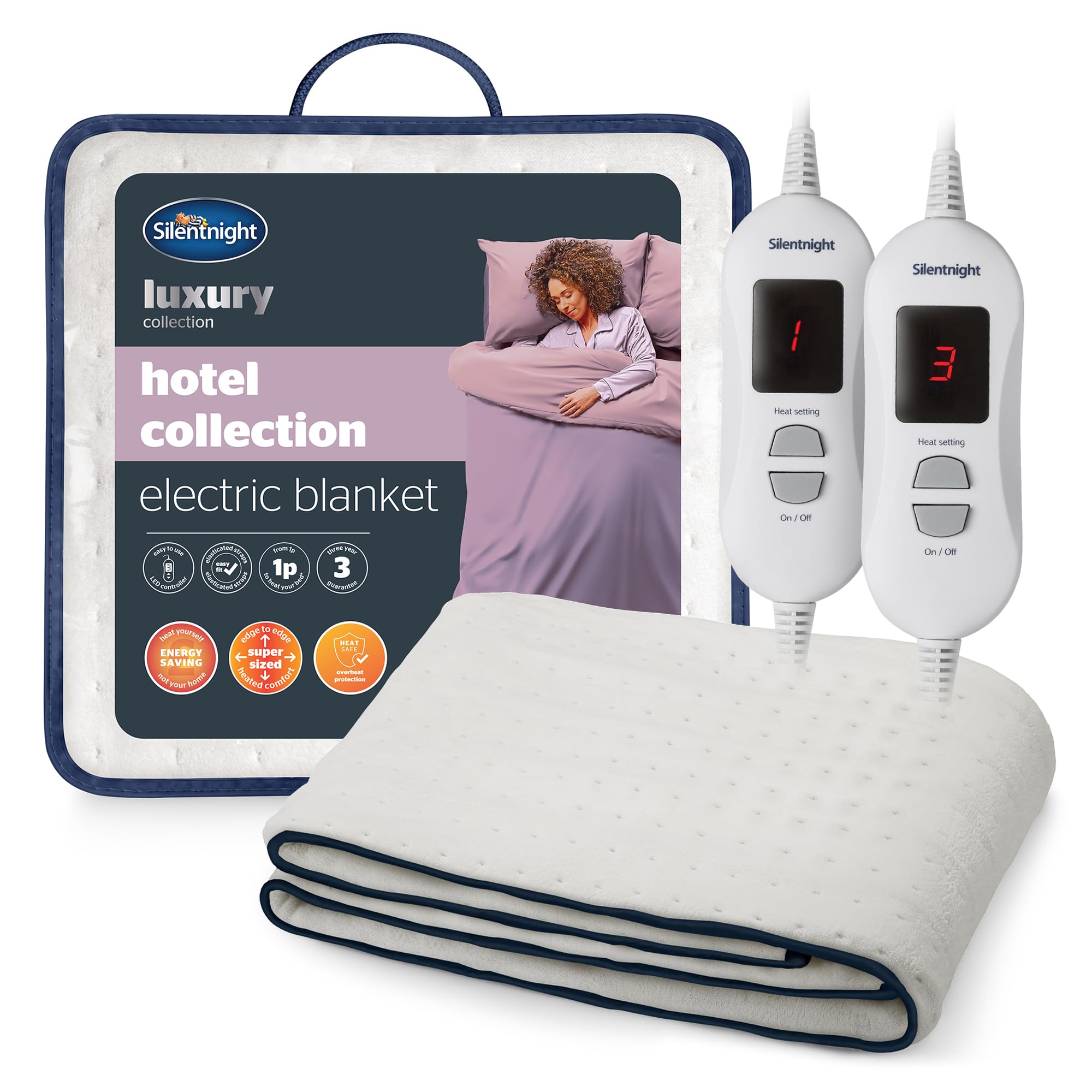 Silentnight Easi Heat King Electric Blanket LED Controller – King (152x203cm)