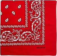 MDSTYLE 100% Cotton Paisley Bandana 22x22 Inch for Men & Women - Versatile Headband, Scarf, Handkerchief