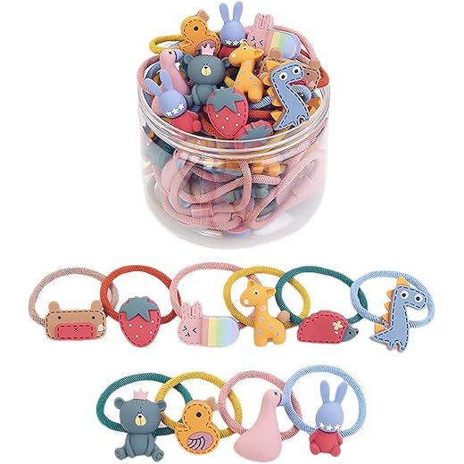 Combo Elastic Hair Bands 20 pcs