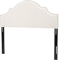 Vista 1 de Christopher Knight Home Nora - Cabecero totalmente tapizado, tamaño Queen / Full, color marfil