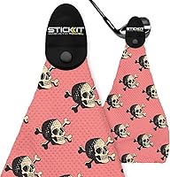 Vista 14 de STICKIT Toalla magnética, color negro, paquete de 2, toalla de golf de microfibra de primer nivel con bolsillos profundos de gofre, imán de fuerza