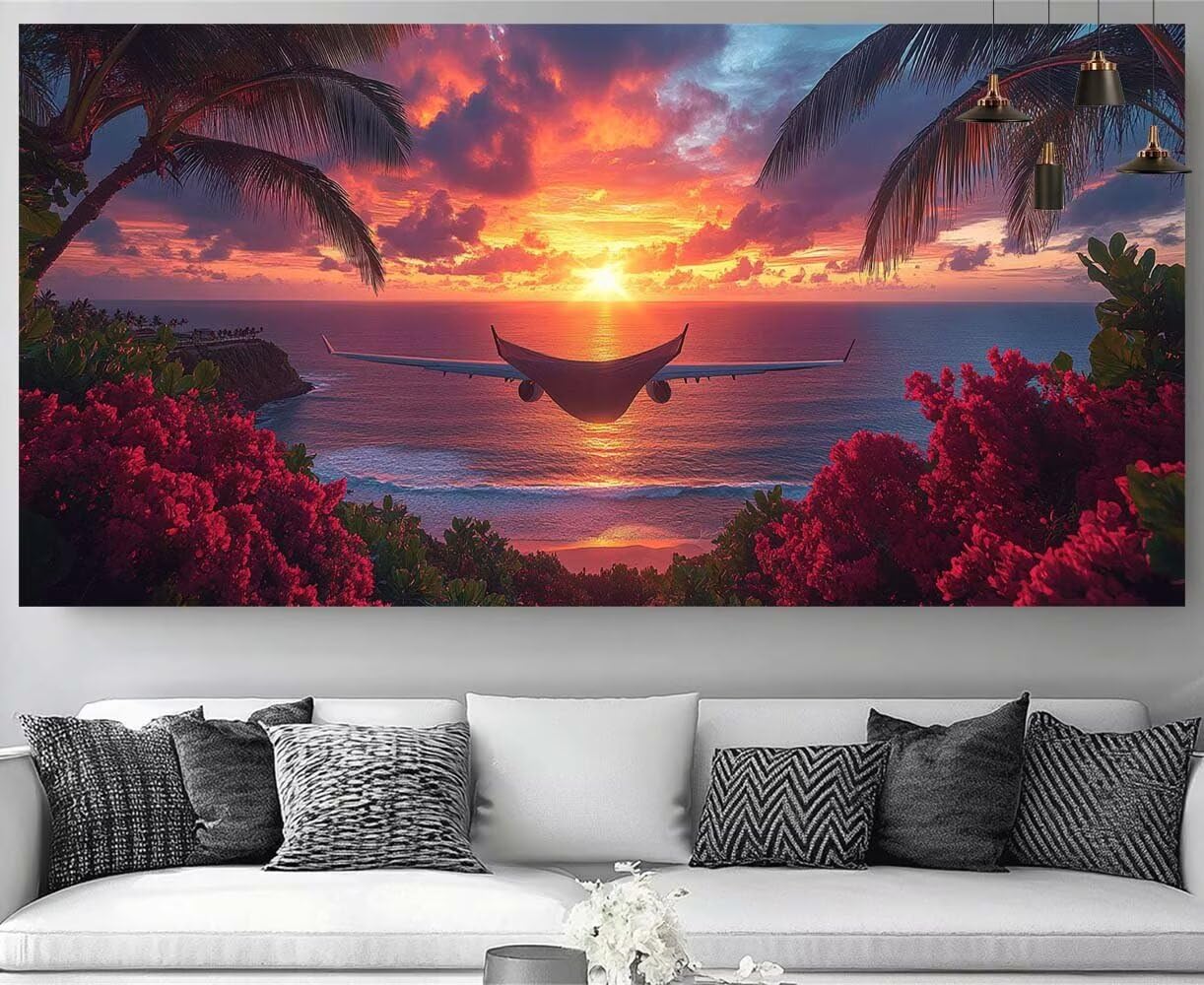 Diamond painting adultos: kit completo de pintura por números con mosaicos de lona de 30x60cm 8