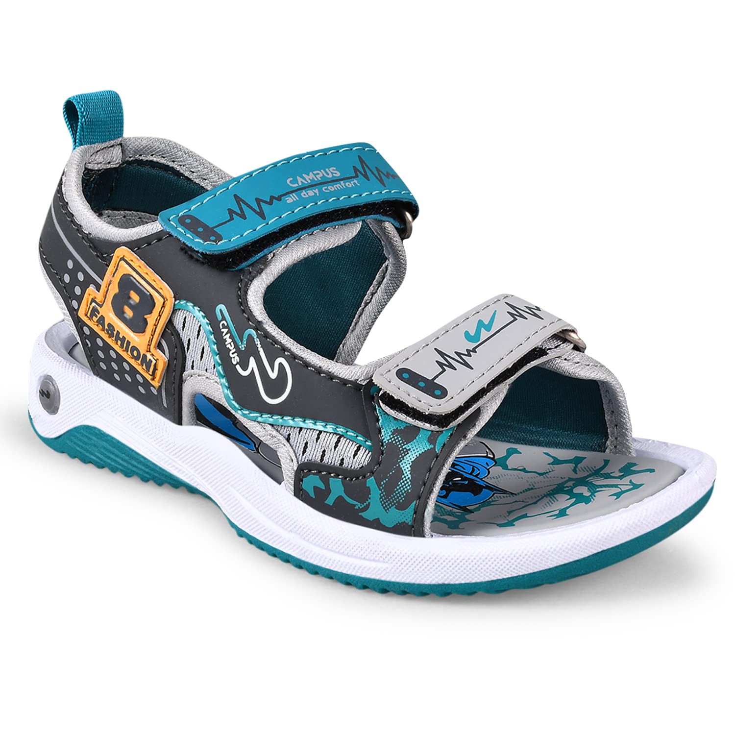 Campus Kids SL-521 L.Gry/D.Gry Outdoor Sandals - 11UK/India SL-521 (B0BKZVZS7J) Amazon Price History, Amazon Price Tracker