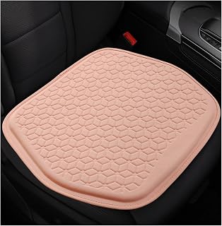 Gel Car Seat Cushion, Non-Slip Driver Seat Mat Breathable Cooling Auto Interior Pad, Comfortable Front Seats Bottom Cushion Pad for Cars Trucks SUVs, Car Accessories (Pink)