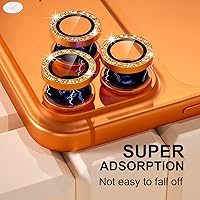 Vista 197 de Misea [3+1] for iPhone 14 Pro/iPhone 14 Pro Max Camera Lens Protector Bling, 9H Tempered Glass Camera Cover Screen Protector Metal Individual Ring