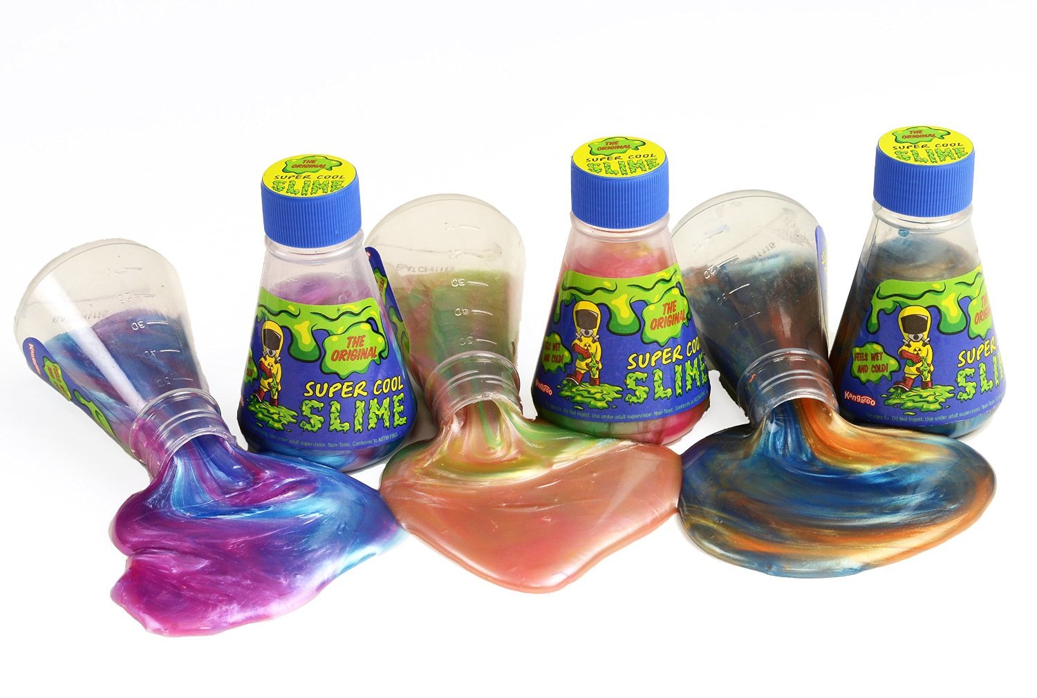 Kangaroo The Original Slime - Pack of 3 Cool Holographic Slimes for Birthday Parties and Events for Kids, Girls and Boys