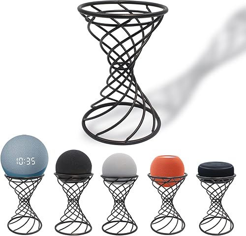 Miniatura 14 de Soporte decorativo de mesa para altavoz inteligente para Echo Dot 3ª/4ª/5ª generación, Echo 4ª/5ª generación, Echo Glow, Apple Homepod Mini y Google