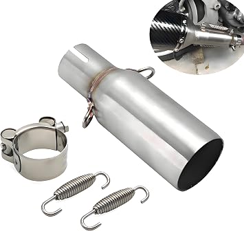 Motorcycle 32-51mm Exhaust Middle Link Pipe Adapter Universal Adjust Tube,for Piaggio Beverly X10 MP3 125-300L Off-Road Scooter ATV Mped G