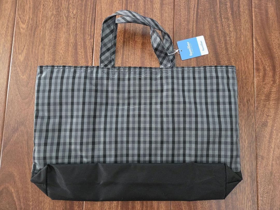 Amazon.co.jp: ファミリア レッスンバッグ ブラックギンガムチェック