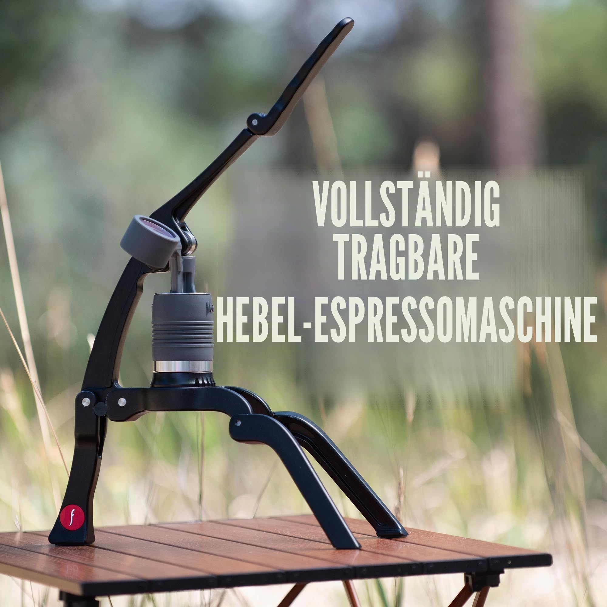 Flair 2GO: Tragbare, zusammenklappbare Hebel-Espressomaschine für 9BAR Espresso überall (Grundmodell)