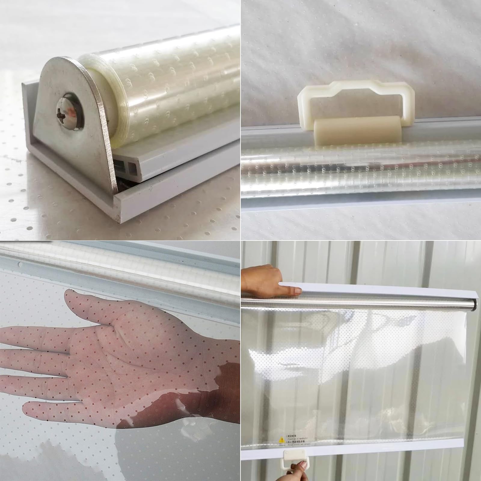Vitrina de plástico transparente transpirable de grado alimenticio para congelador, tamaño personalizable (110 x 200 cm), ideal para almacenamiento de alimentos de mascotas