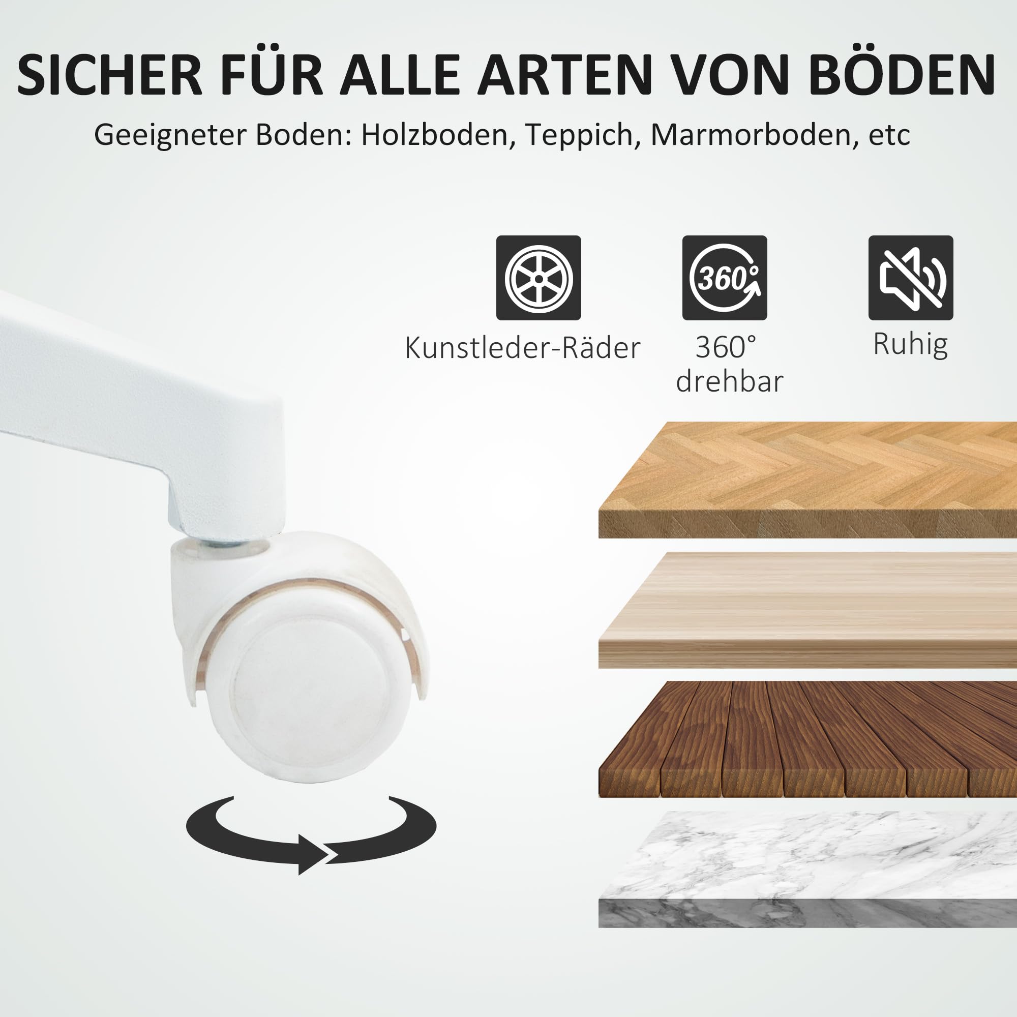 HOMCOM Bürostuhl Hoch Ergonomischer Schreibtischstuhl Armlehnen Grau | Mit Fußring, Höhenverstellbarer Zeichenstuhl, Drehstuhl mit Netzbespannung