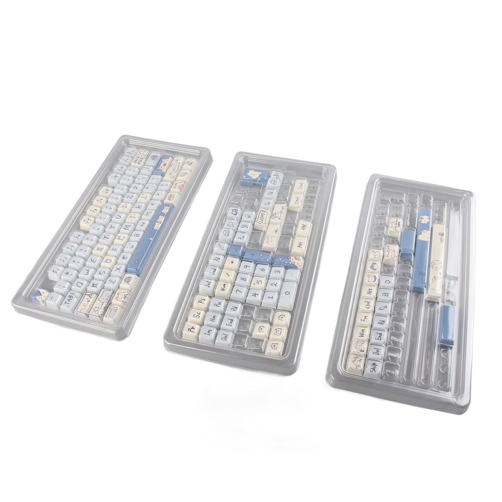 CHICIRIS 148 tasti per tastiera PBT a sublimazione, stile cartone animato, design ergonomico per gli appassionati di gioco su PC (#2)