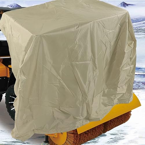 Miniatura 4 de Pssopp Cubierta para soplador de nieve, cubierta antipolvo multiusos para sopladores de nieve eléctricos, envoltura para todo tipo de clima (beige)